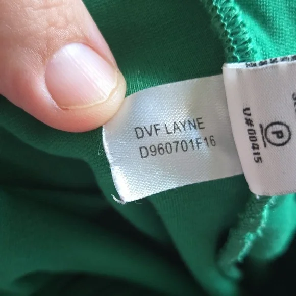 Diane Von Fursternberg Size S Elegant Green Dress Size P - Picture 7 of 7